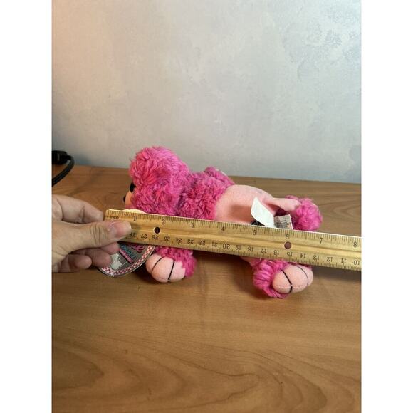 Grease on Ice Pink Poodle Plush Dog 1998 North American Tour - 8" Long - Picture 9 of 10